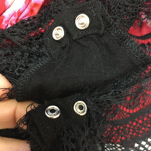 EUC Free People Forties Feels Floral Bell Sleeve Lace Bodysuit - Picture 8 of 11